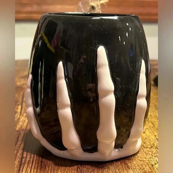 SET: 10 Strawberry Street | Skeleton Hand Ceramic Mugs - Picture 2 of 16